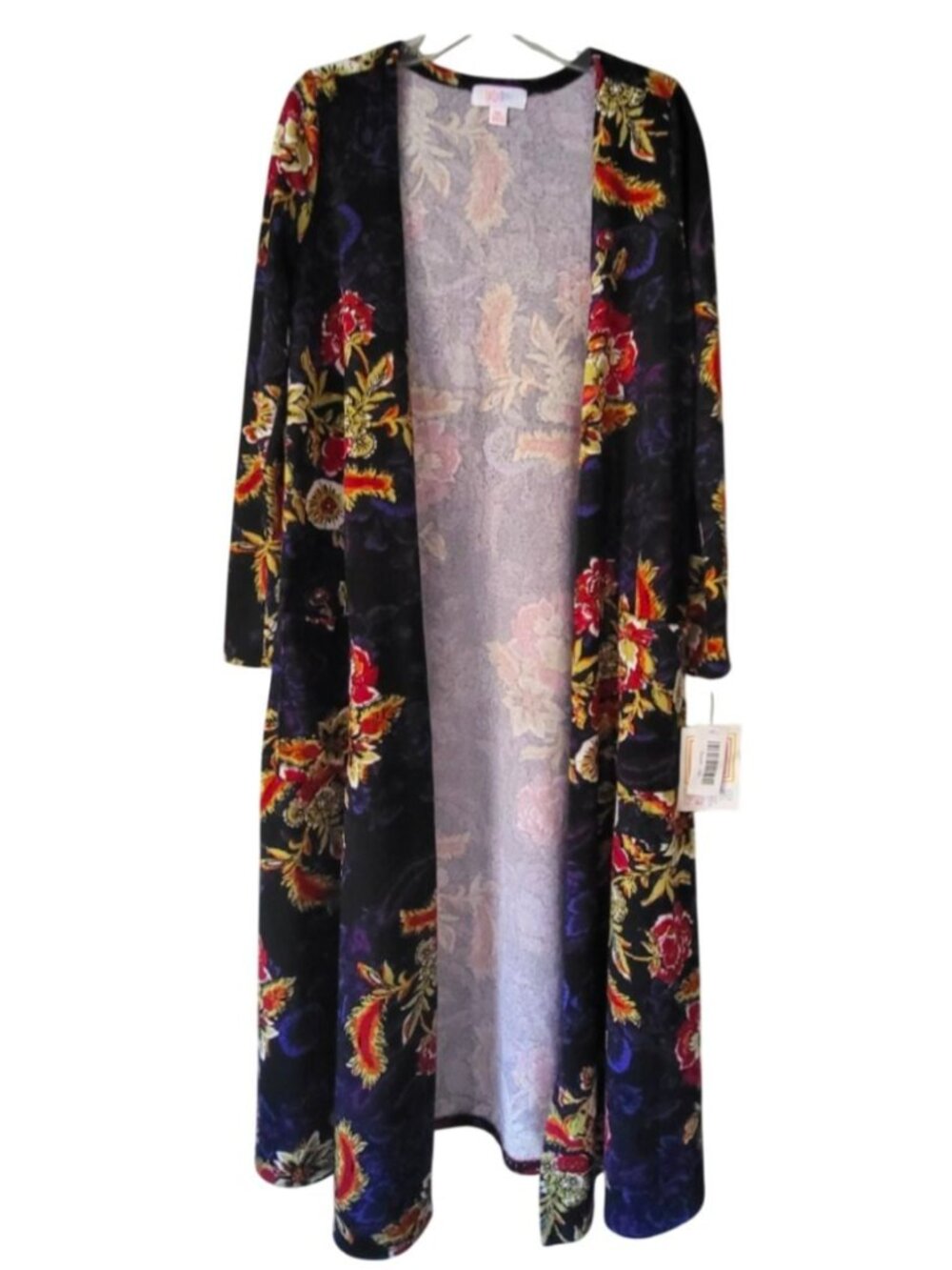 LulaRoe long floral cardigan sweater